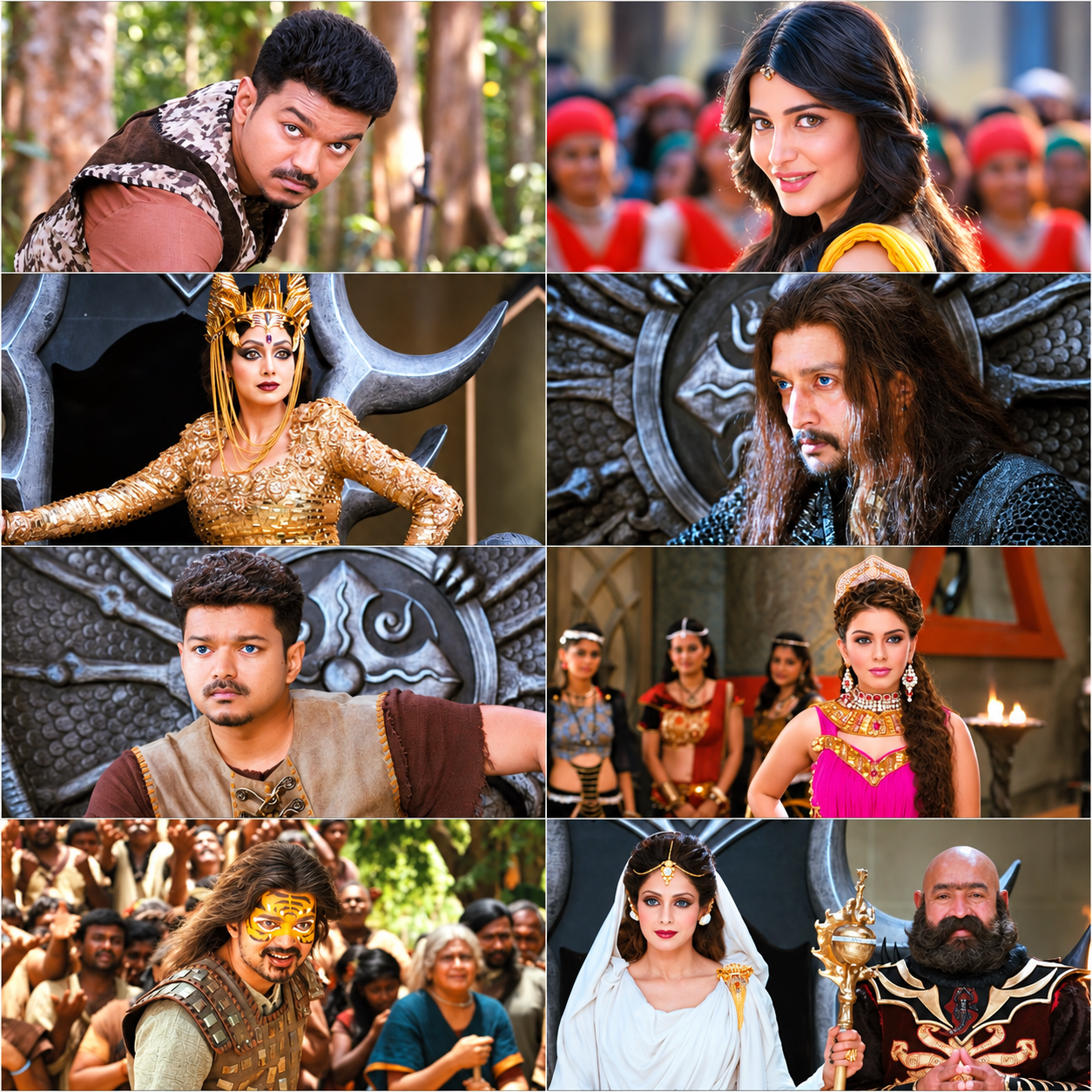 Puli (2015) (Hindi + Tamil) Dual Audio UnCut South Movie HD ESub screenshot
